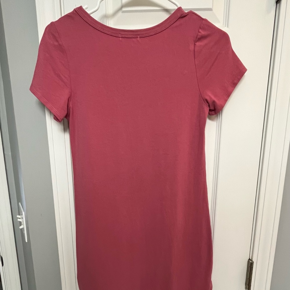 Mini Pink T-Shirt Dress